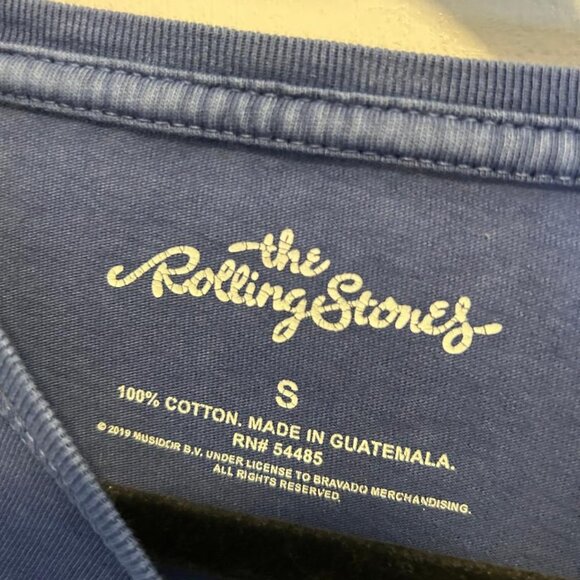 Vintage "The Rolling Stones" T-shirt Womens Small Blue - Picture 3 of 6